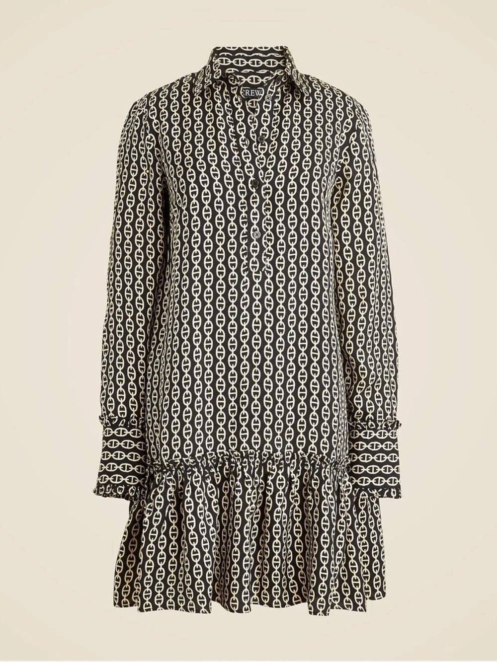 J. Crew Black Long Sleeve Work Dress
